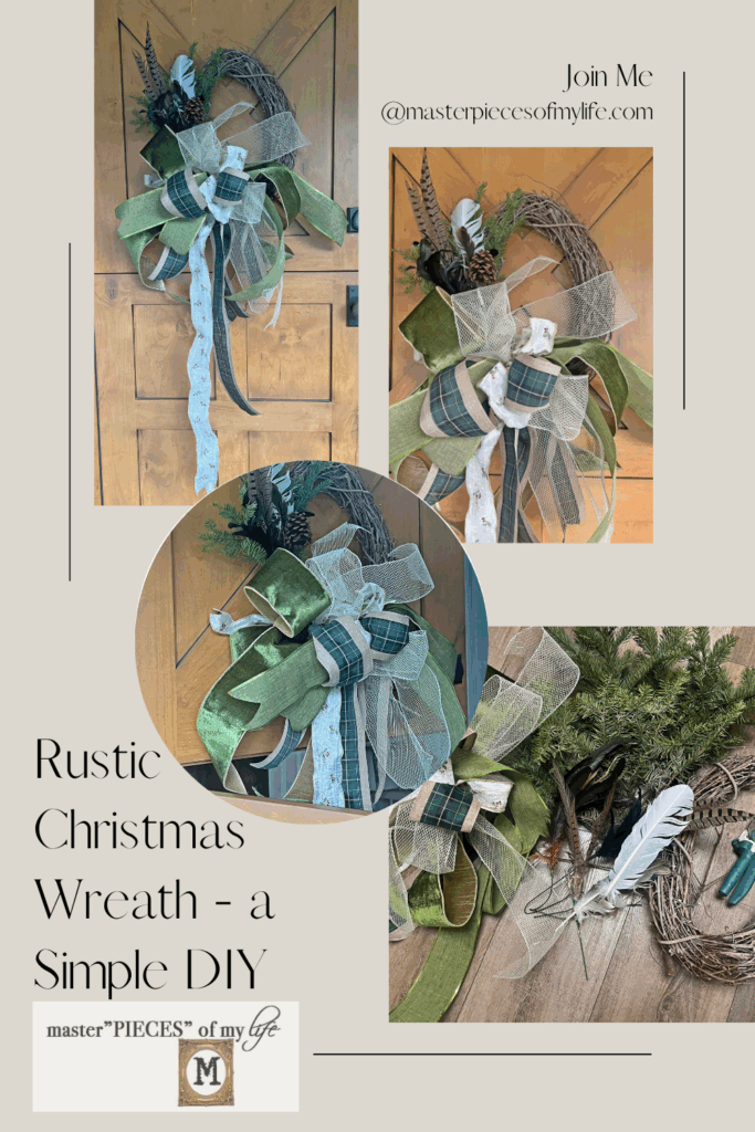 Christmas rustic wreath DIY
