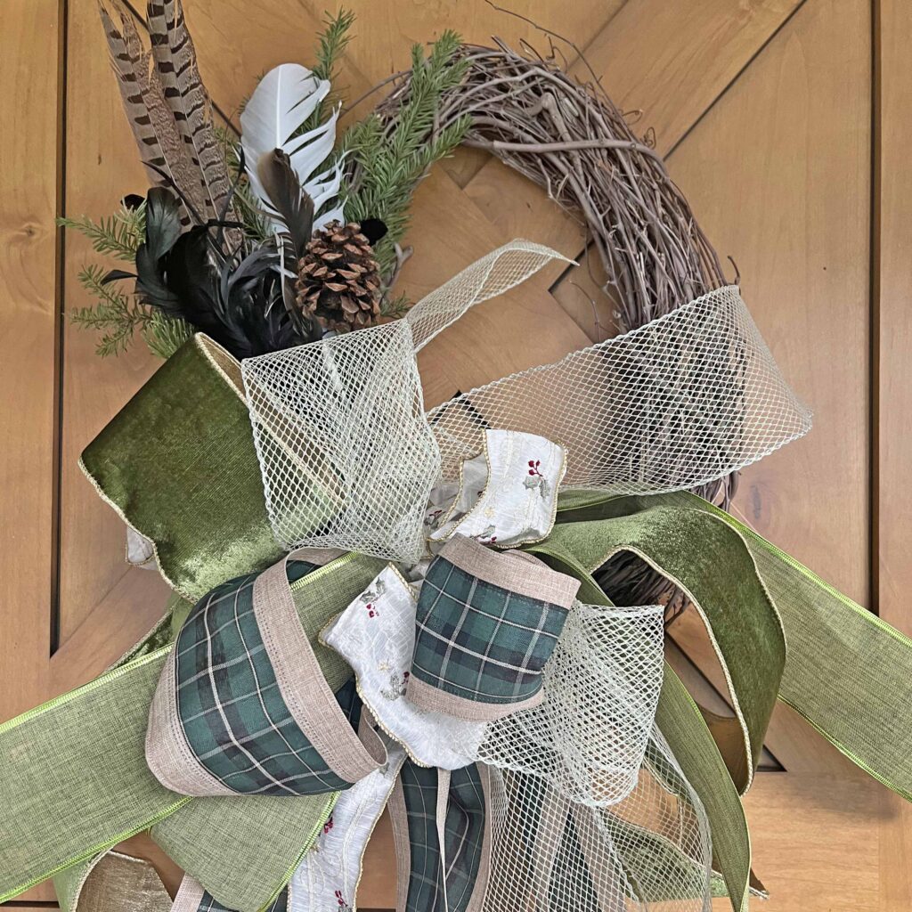 Christmas rustic wreath DIY