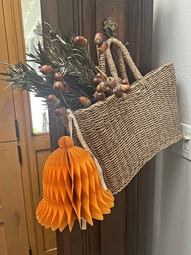 shiny and bright Christmas foyer