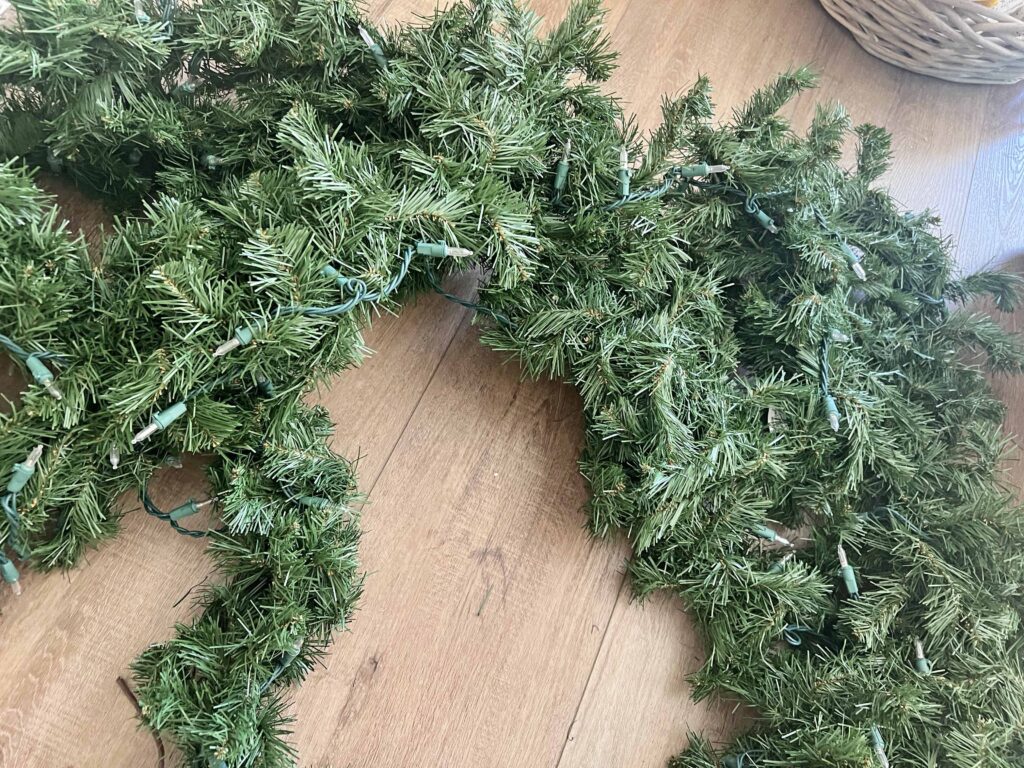 how to layer & style holiday garland