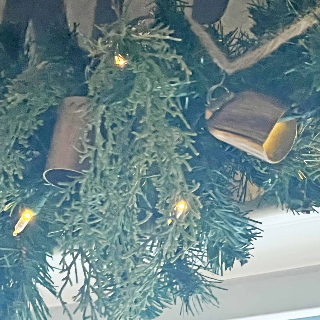 how to style & layer holiday garland