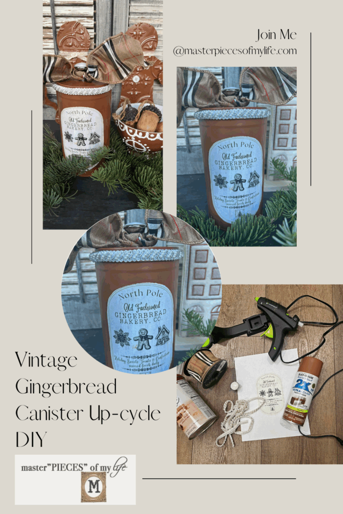 gingerbread tin upcycyle DIY Pinterest