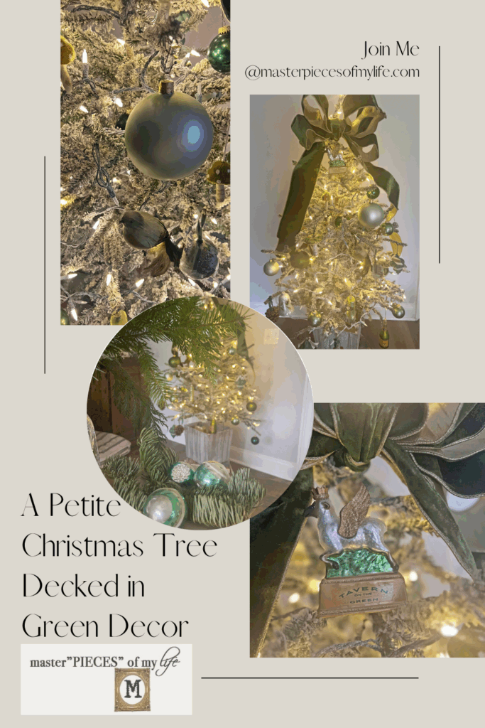 green themed Christmas Tree Pinterest