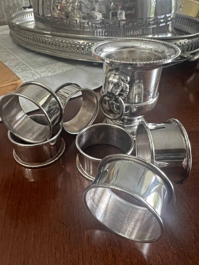 thrifted finds styled for Christmas