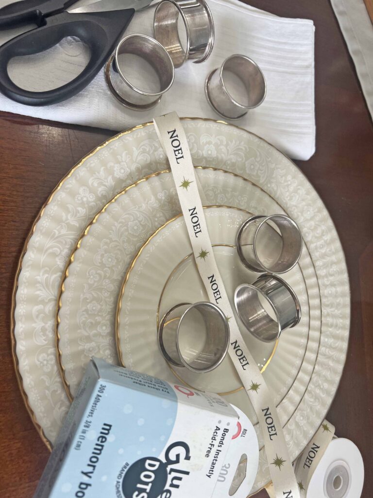 thrifted finds styled for Christmas