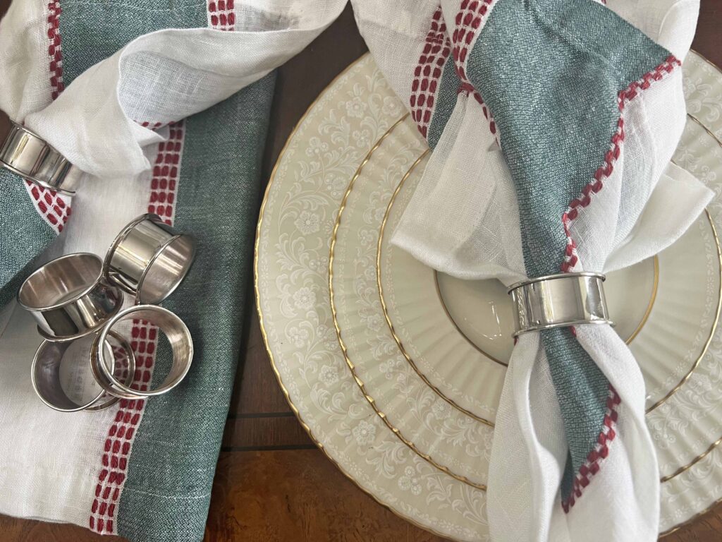 thrifted finds styled for Christmas