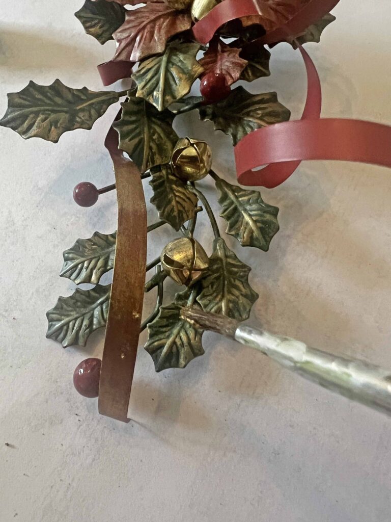 thrifted finds styled for Christmas