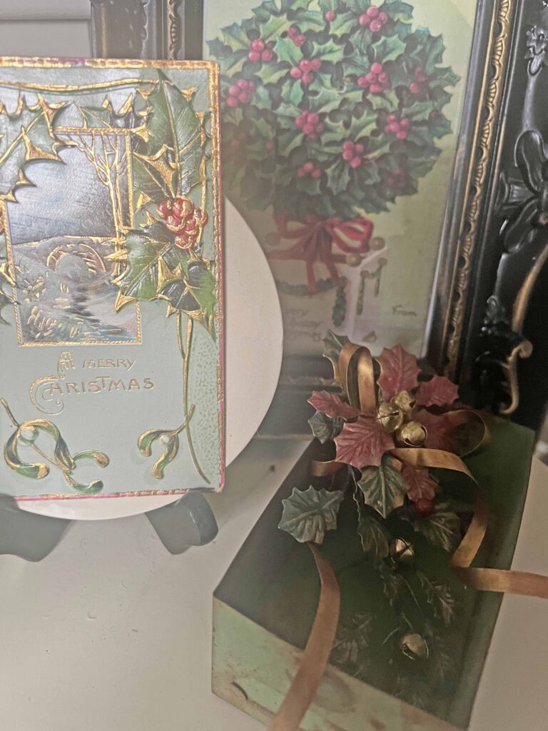 thrifted finds styled for Christmas