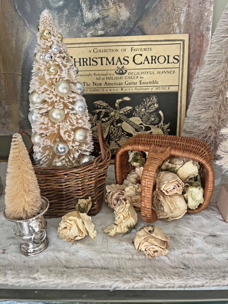 thrifted finds styled for Christmas