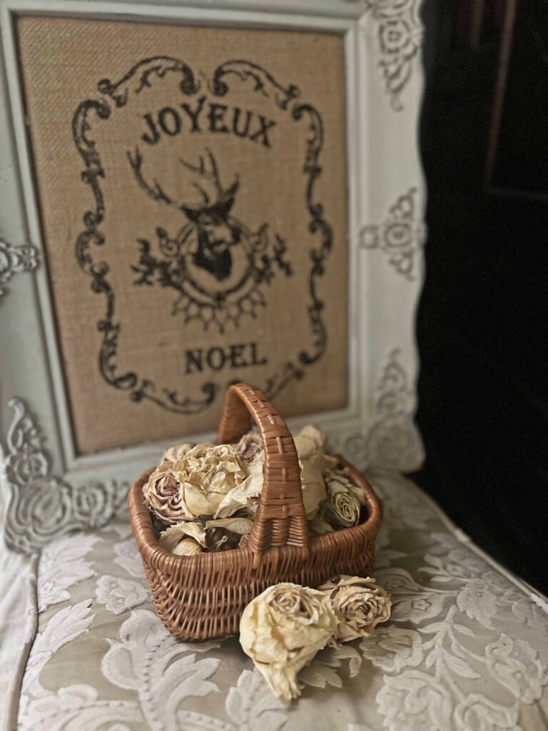 thrifted finds styled for Christmas