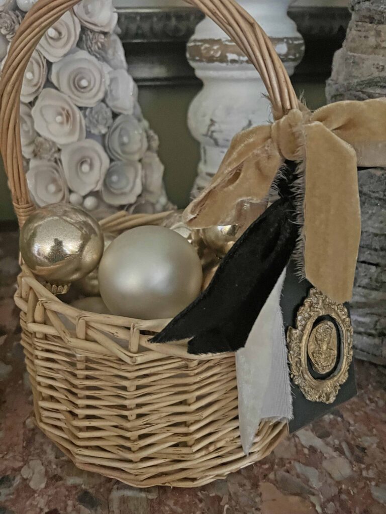 thrifted finds styled for Christmas