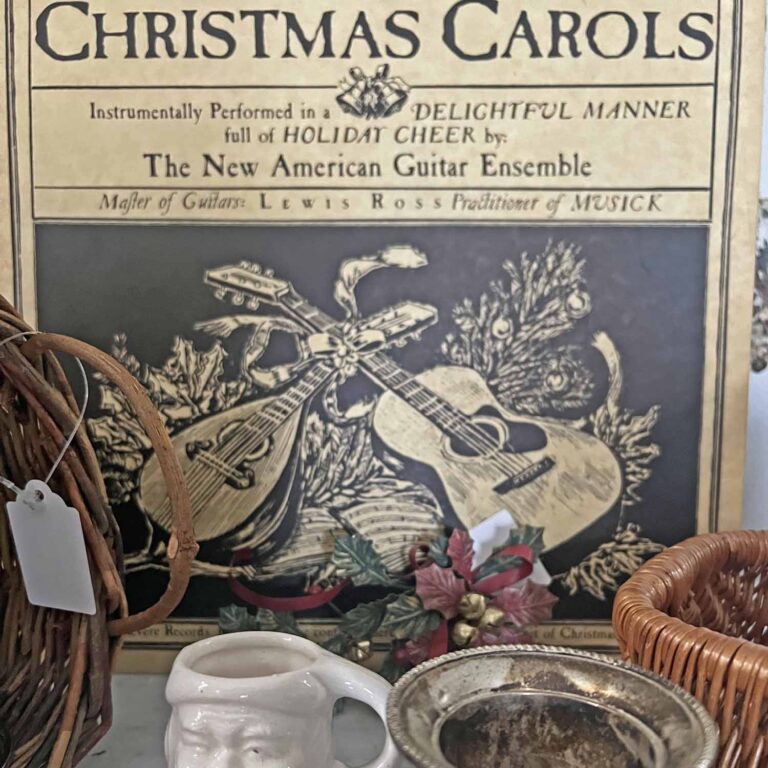 Thrift Finds Styled for Christmas