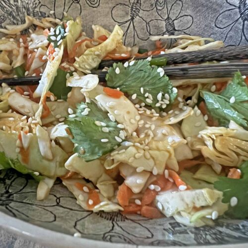 Asian slaw easy flavorful recipe