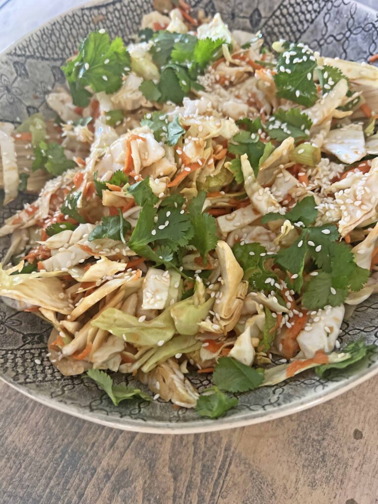 Asian slaw easy flavorful recipe