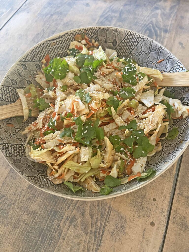 Asian slaw easy flavorful recipe