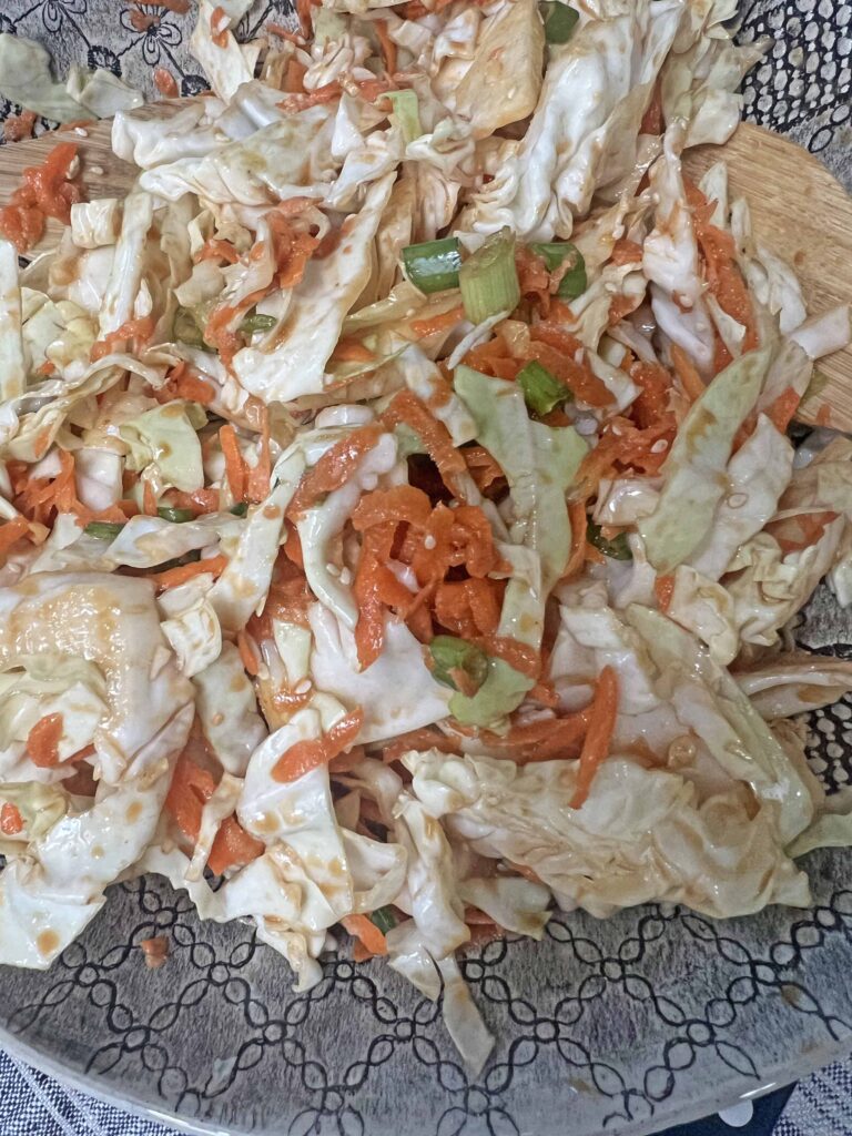 Asian slaw easy flavorful recipe