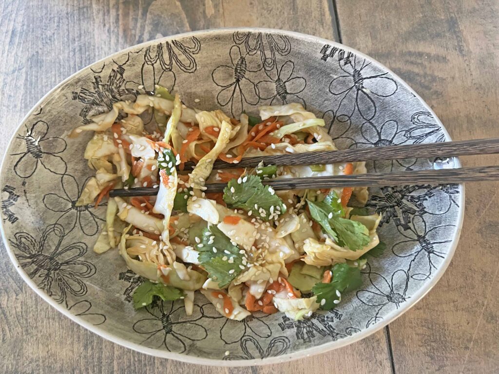 Asian slaw easy flavorful recipe