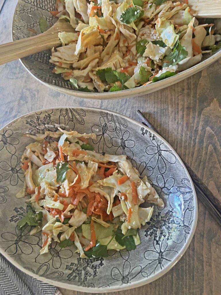 Asian slaw easy flavorful recipe