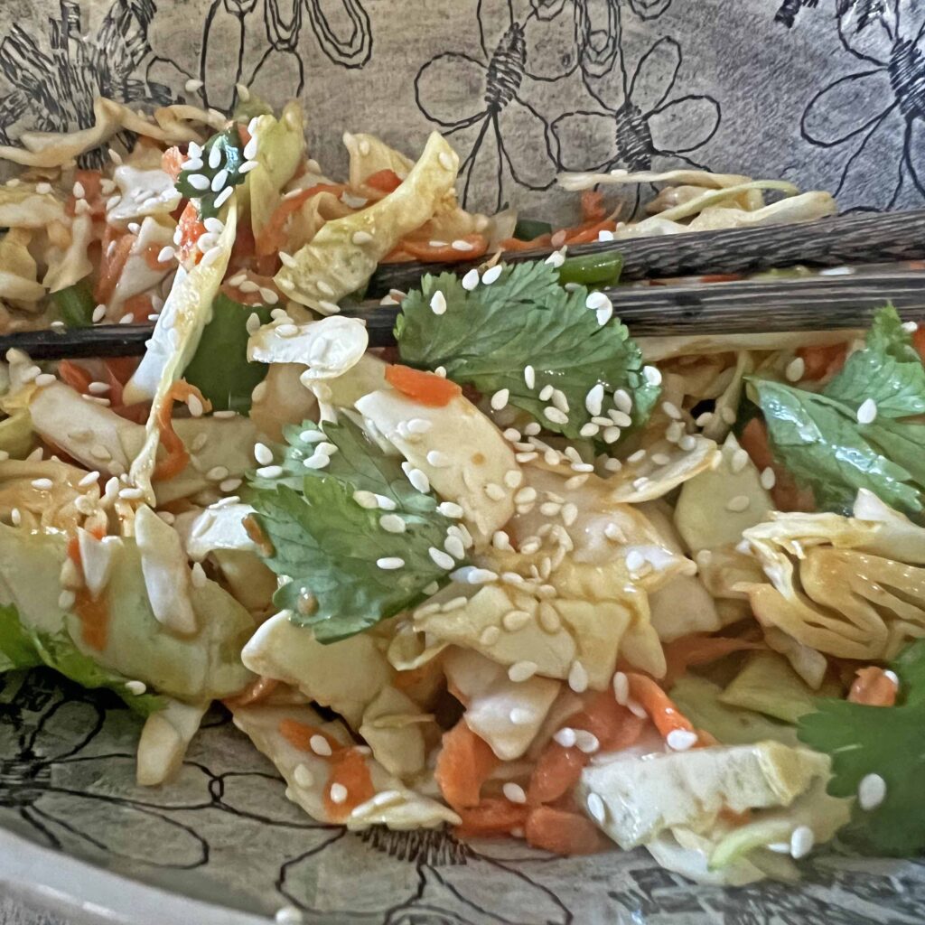 Asian slaw easy flavorful recipe