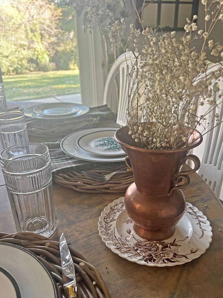 thrift copper vase
