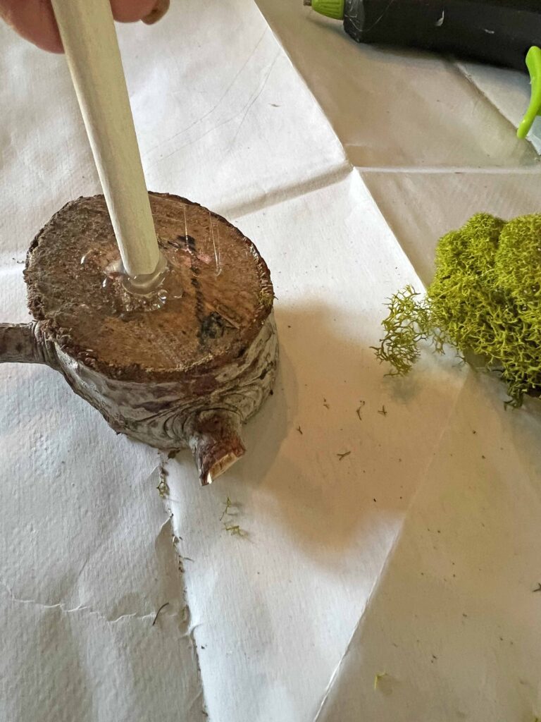 faux tin tile heart DIY