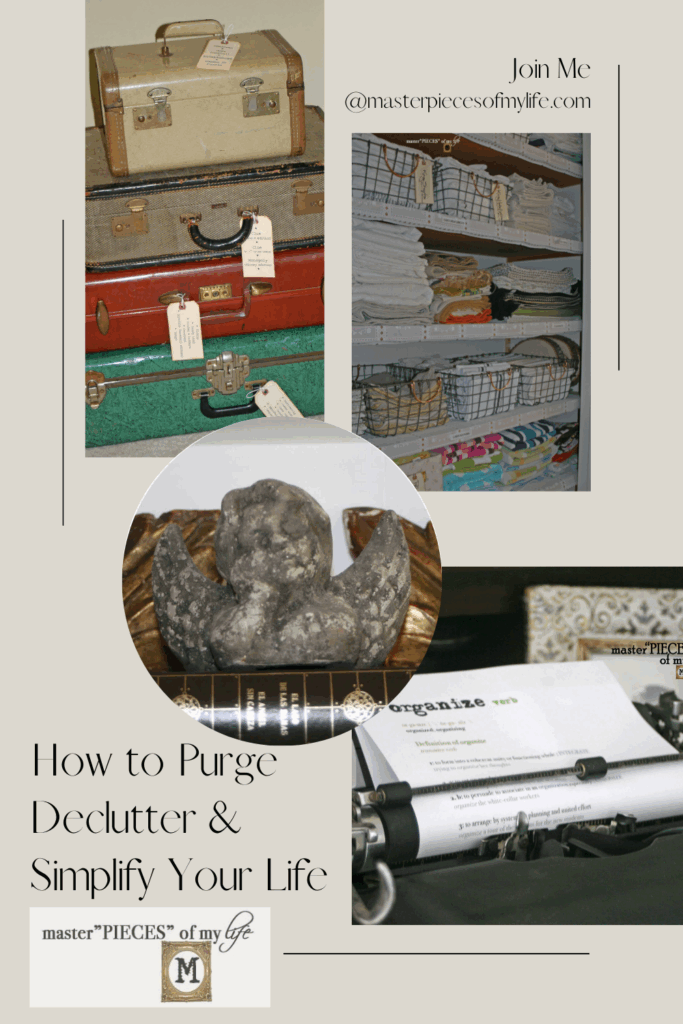 purge declutter simplify Pinterest