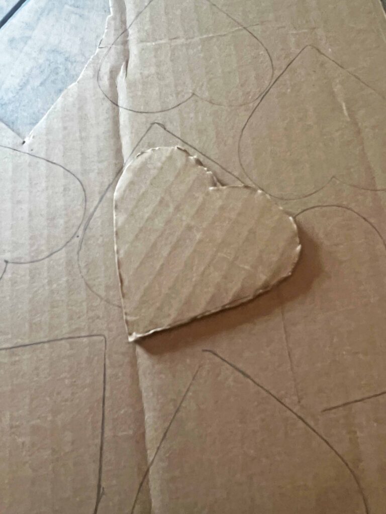 Purple Heart flower ornaments DIY