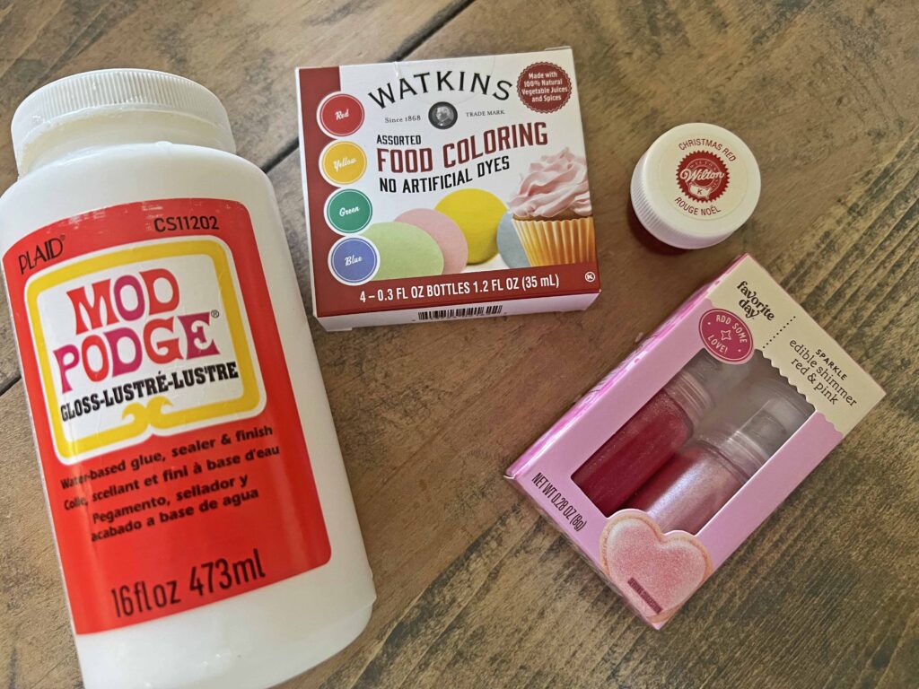 how to stain thrifted glassware valentines