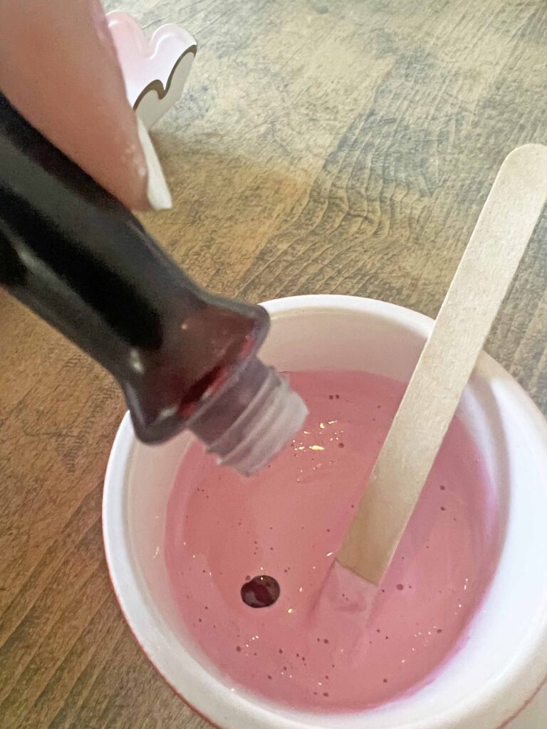 how to stain thrifted glassware valentines