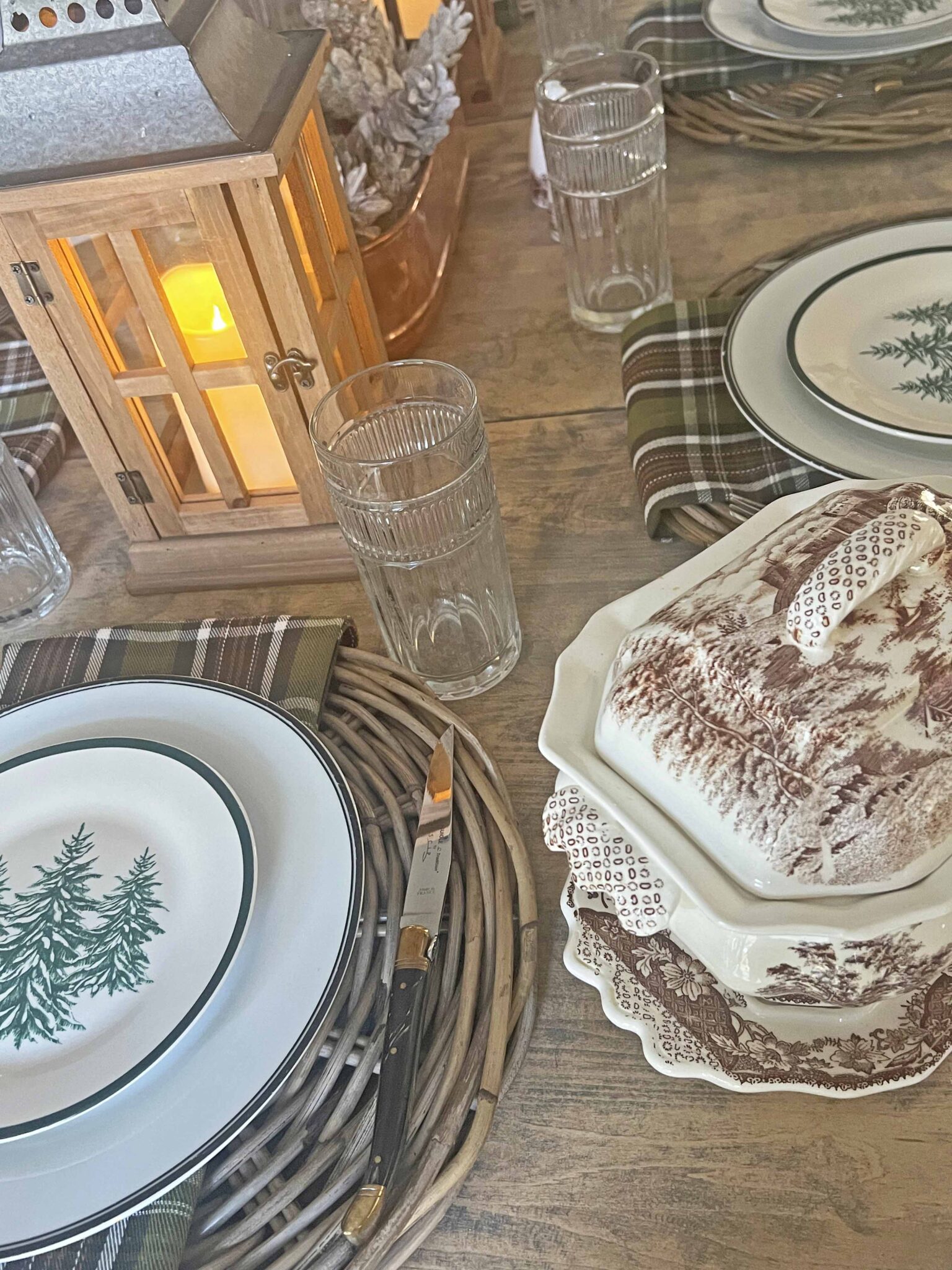 Winter Cozy Rustic Table Setting - Master