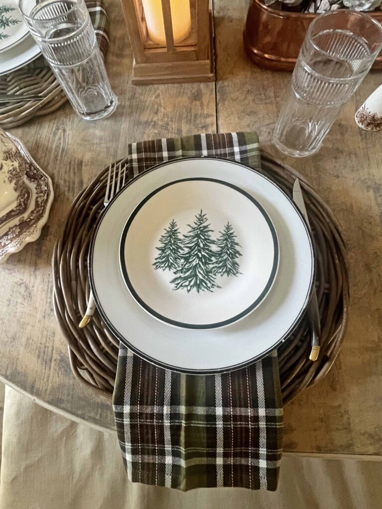 winter cozy rustic table