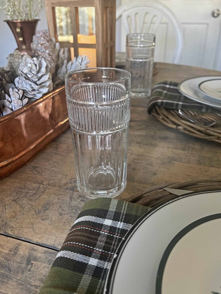 winter cozy rustic table