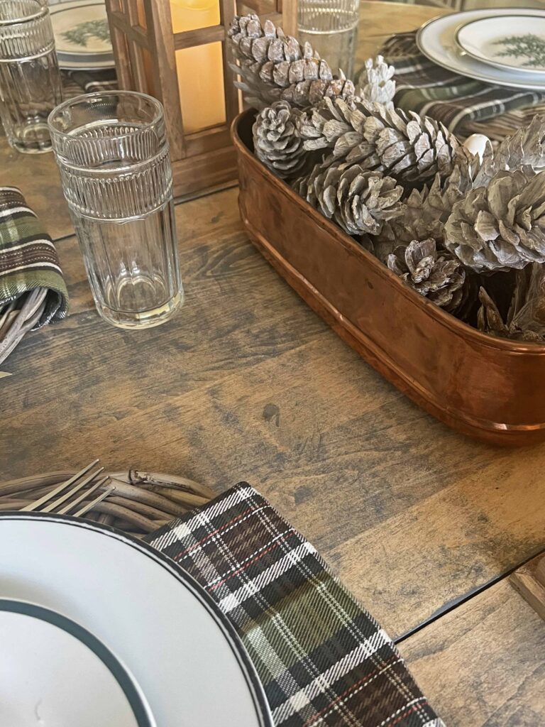 winter cozy rustic table