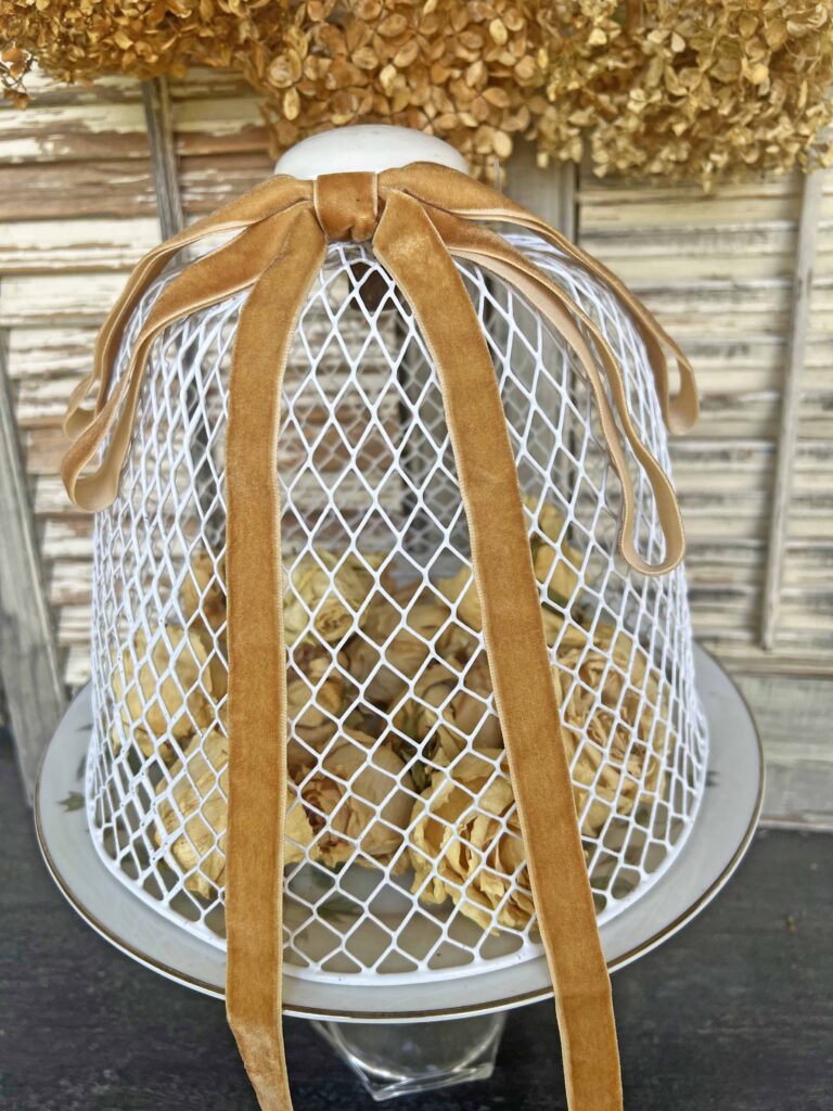 wire cloche DIY from DT garbage can