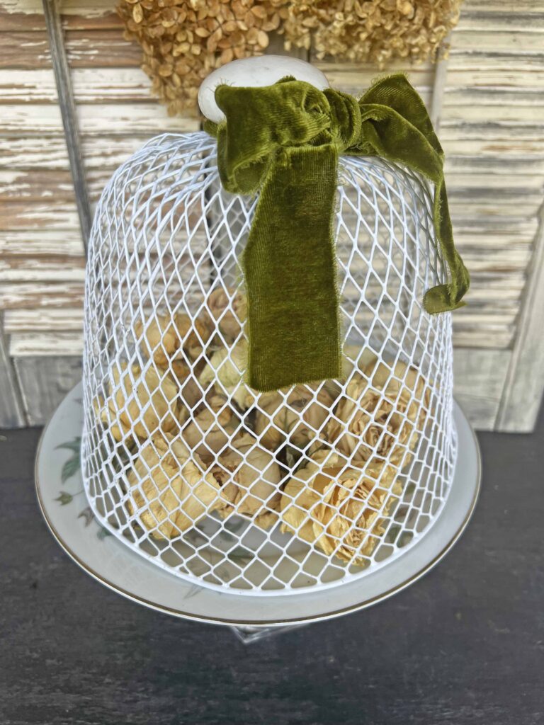 wire cloche DIY from DT garbage can