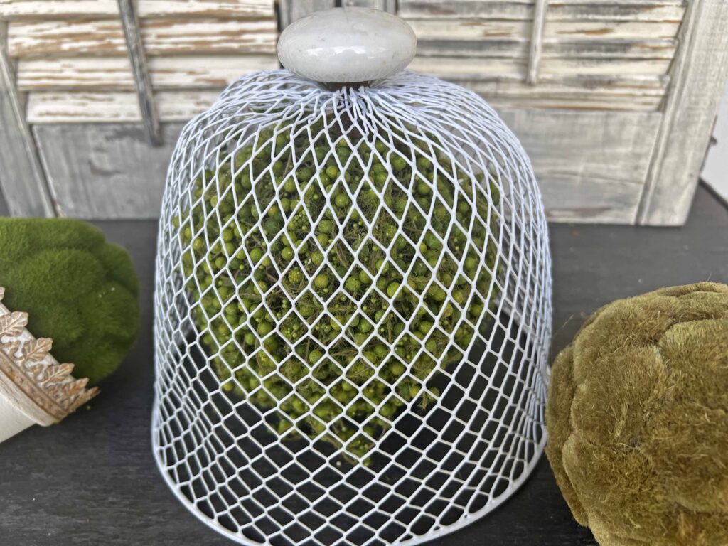 wire cloche DIY from DT garbage can