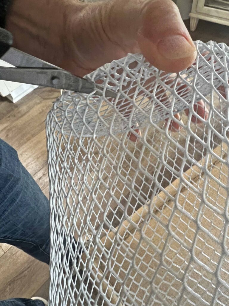 wire cloche DIY from DT garbage can