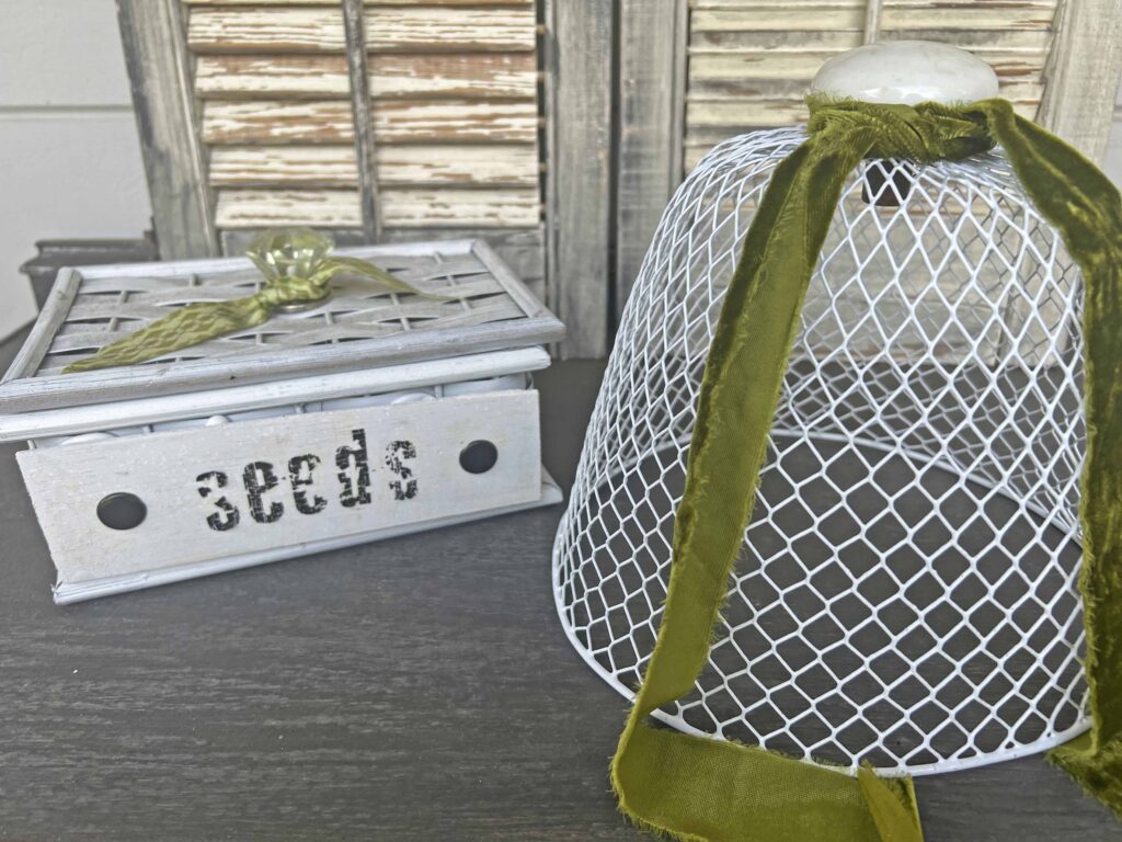 wire cloche DIY from DT garbage can