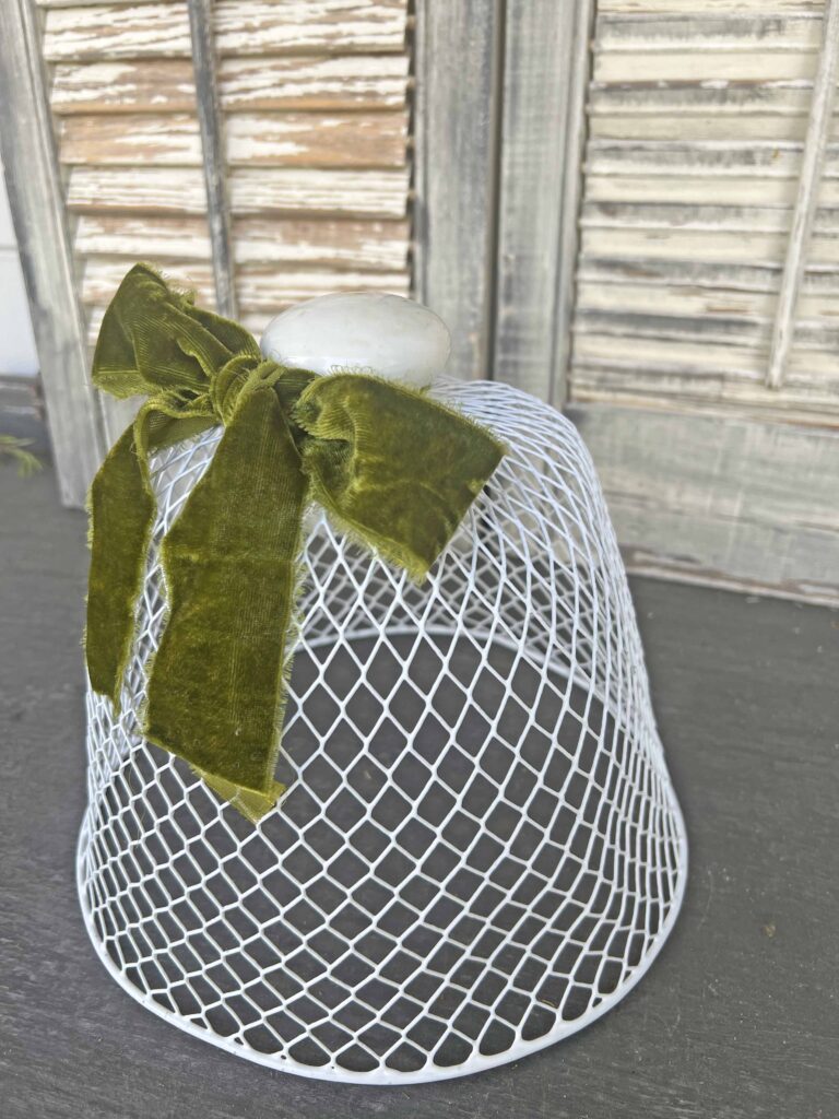 wire cloche DIY from DT garbage can