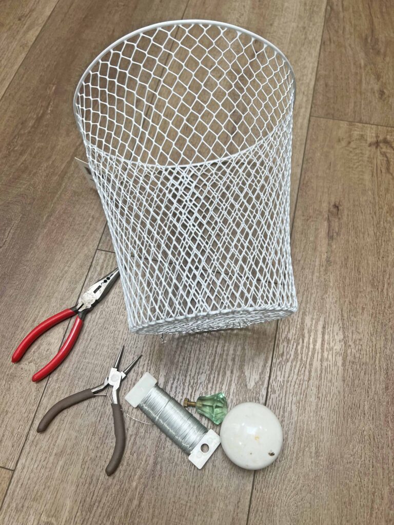 wire cloche DIY from DT garbage can
