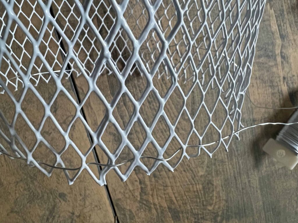 wire cloche DIY from DT garbage can
