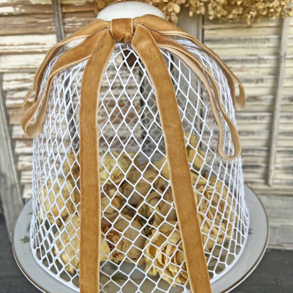 wire cloche DIY from DT garbage can