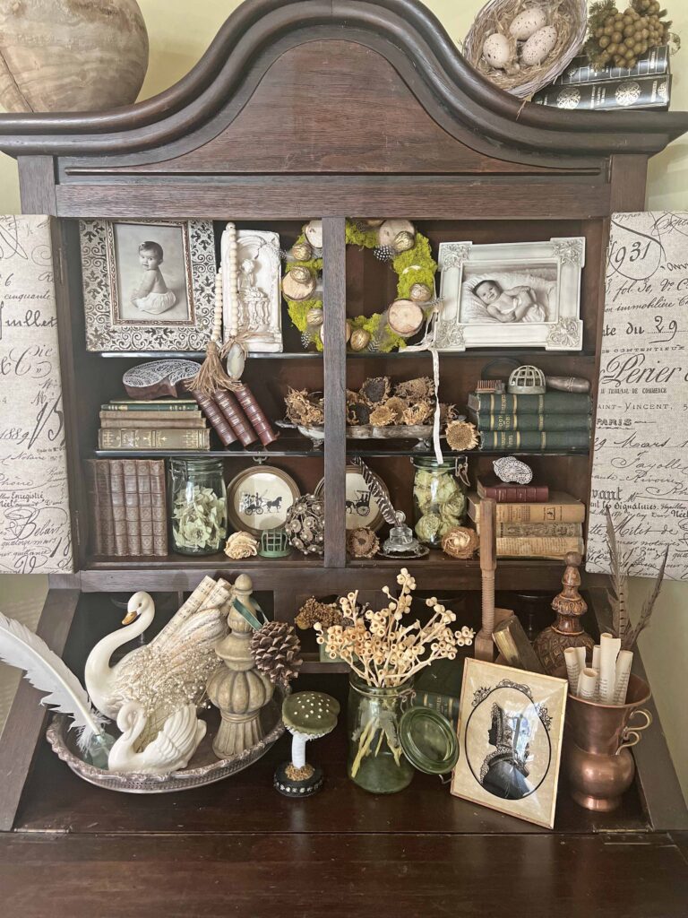 how to style a cabinet of curiosities
