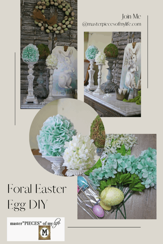 Floral Easter Eggs DIY Pinterest