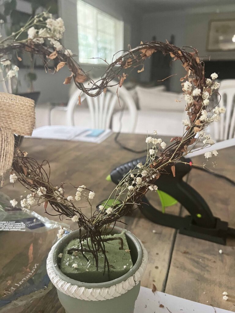 repurpose indoor plant trellis