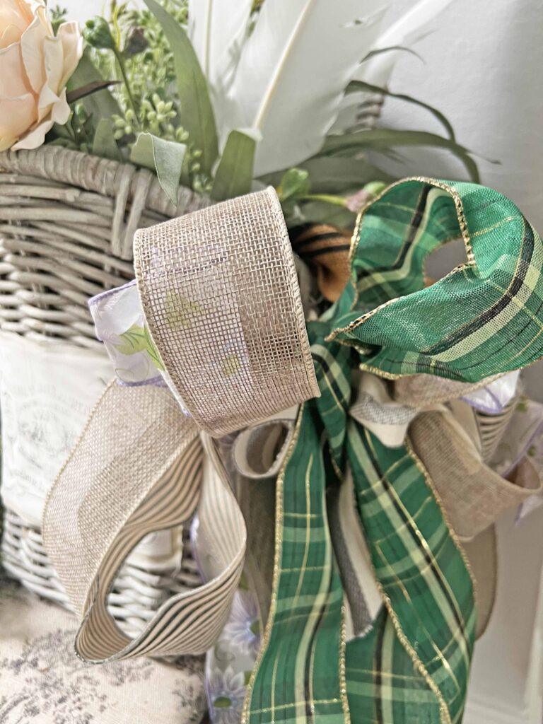 welcoming spring door basket DIY