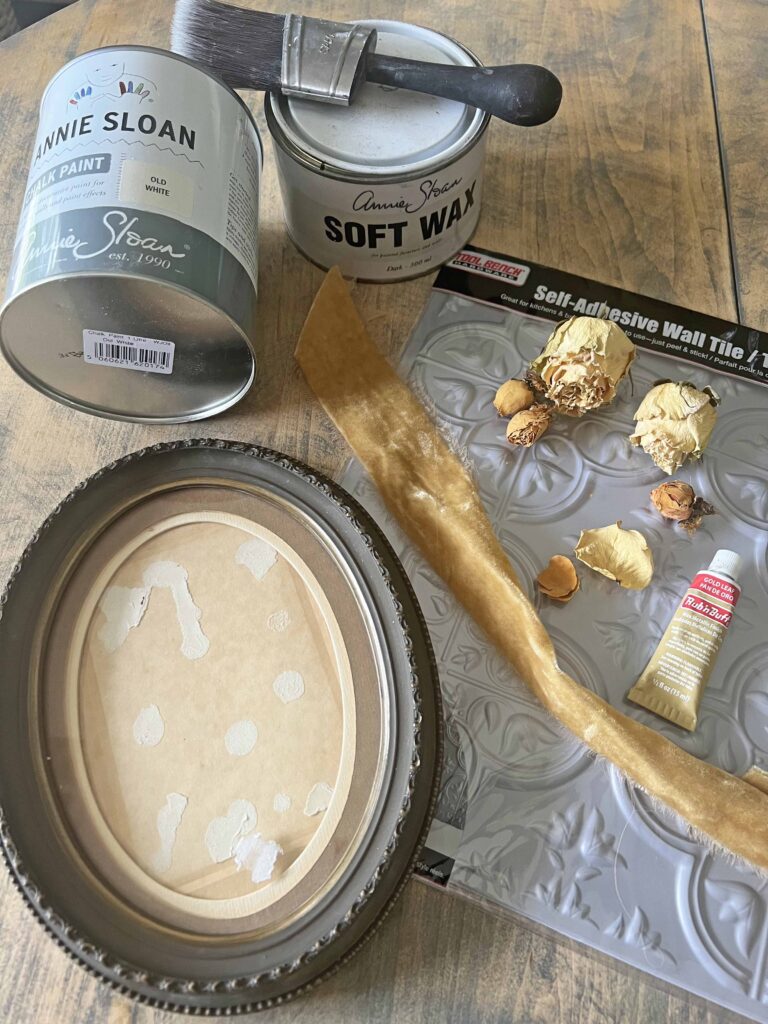 Oval picture frames trash to Easter eggs treasures