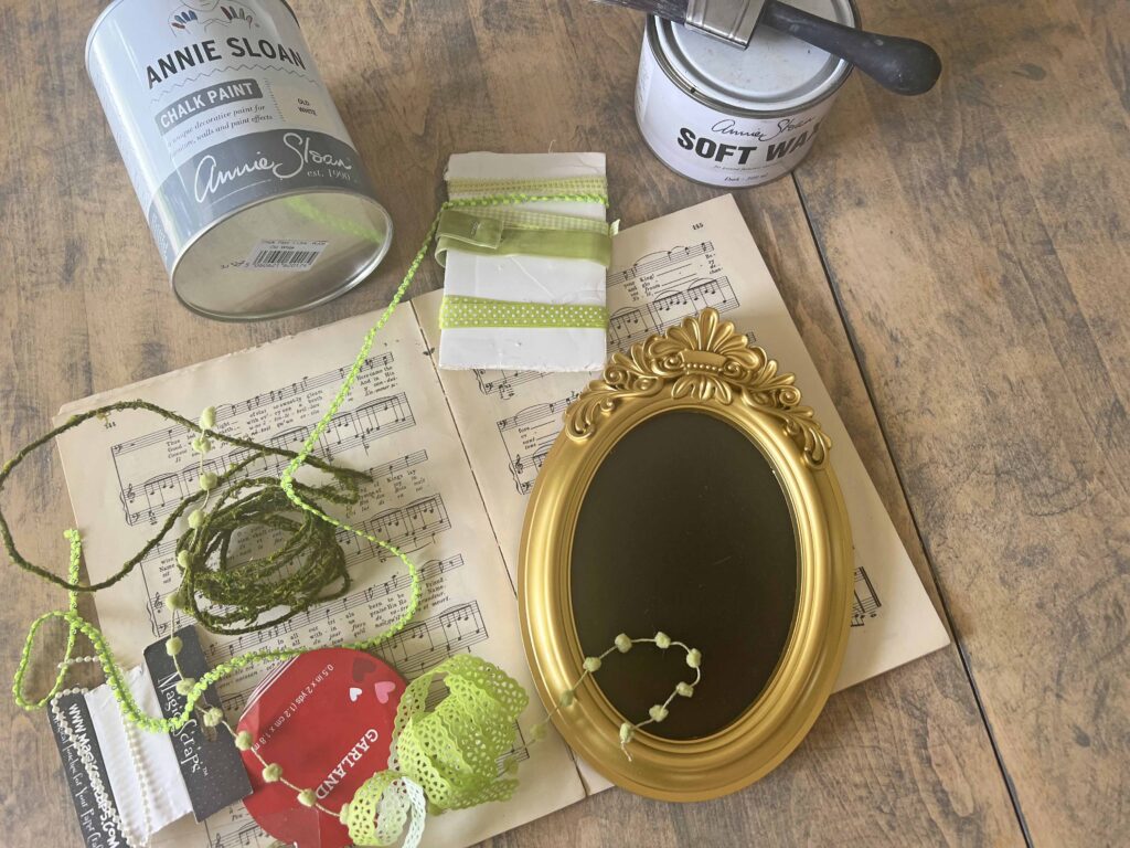 Oval picture frames trash to Easter eggs treasures