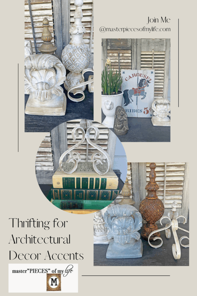 thrifted architectural decor accents Pinterest