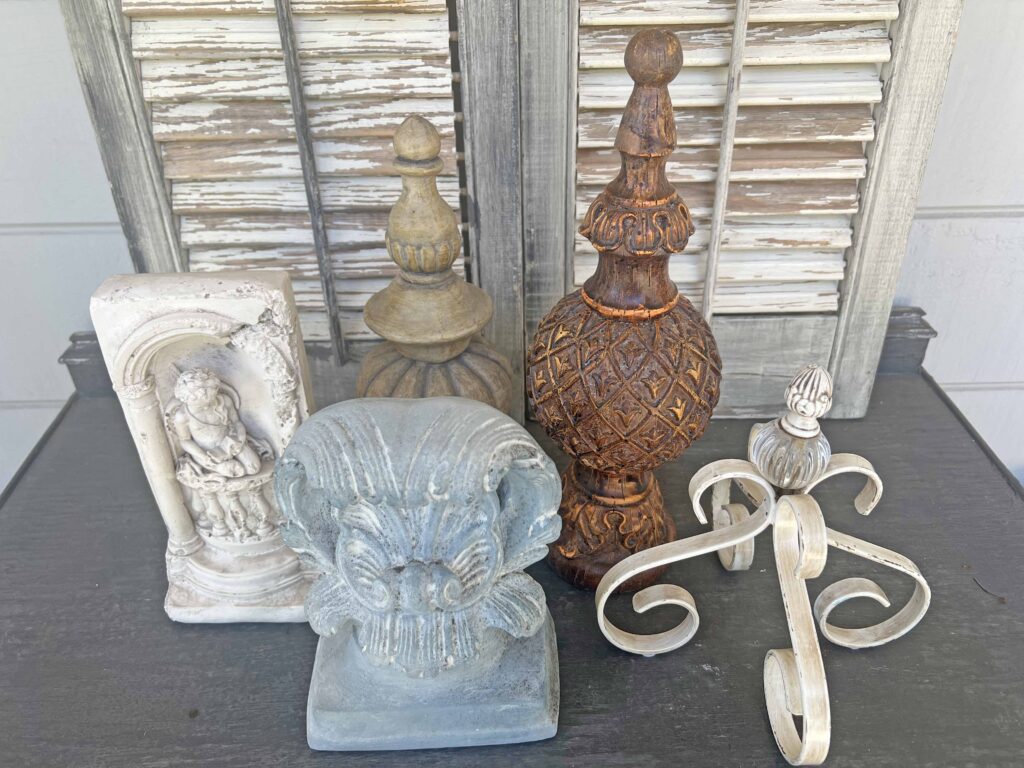 thrifted architectural decor accents